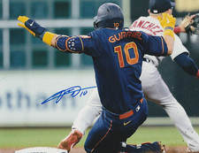 YULI GURRIEL HOUSTON ASTROS  ACTION SIGNED 8x10