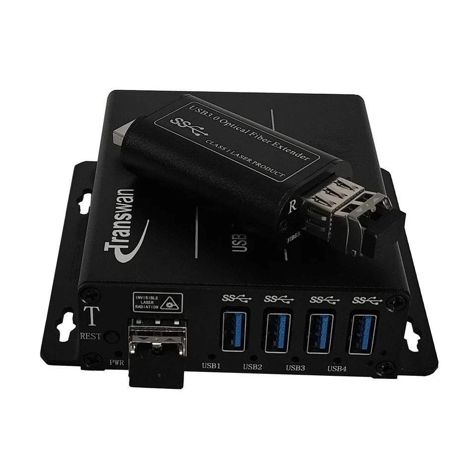 USB 3.0/2.0/1.1 Hub Over Single-mode Fiber Optic Extender Backwards Compatible - Image 2 of 4