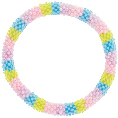 Aid Through Trade Roll-On  Bracelet ''Be Egg-Straordinary'' Easter Glass Beads
