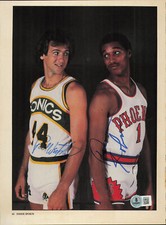 Dennis Johnson & Paul Westphal Signed 7x11 Magazine Page Beckett #BP55314