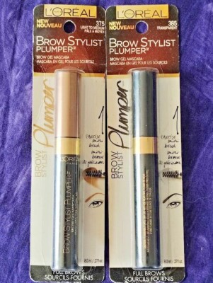 Loreal Brow Stylist Plumper Brow Gel Mascara Precise Mini Brush All Day Formula