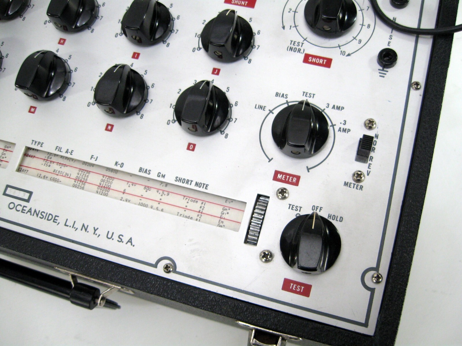 PRECISE 111 VACUUM TUBE TESTER WITH DOCUMENTATION EXCELLENT COSMETICS