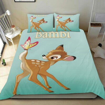 Bambi Cover Gift  1  Duvet Cover 75 ''x 35'' with 2 Pillowcases 30 ''x 20'', No Quil