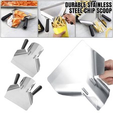 Durable Stainless Steel Chip Scoop French Fries Shovel Popcorn Fries Shovel UK