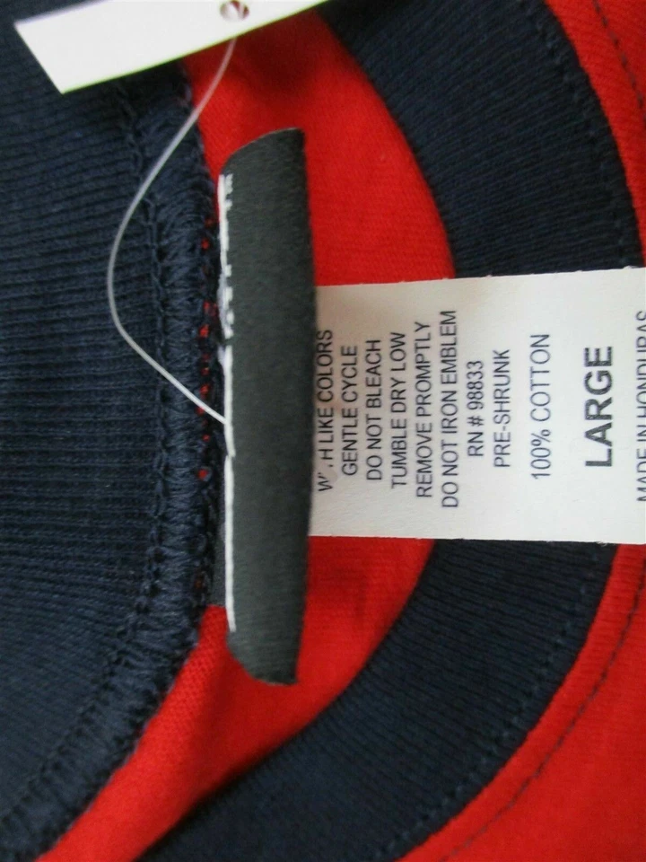 Nueva Camisa Roja HYBRID #T7889 Juvenil Niño Talla L 100% Algodón Escuela Manga Corta Foto 4 de 4