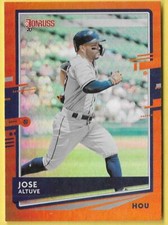 2020 Donruss Orange Foil Jose Altuve Astros