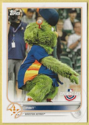 2022 Topps Opening Day Orbit Mascots Houston Astros M-9