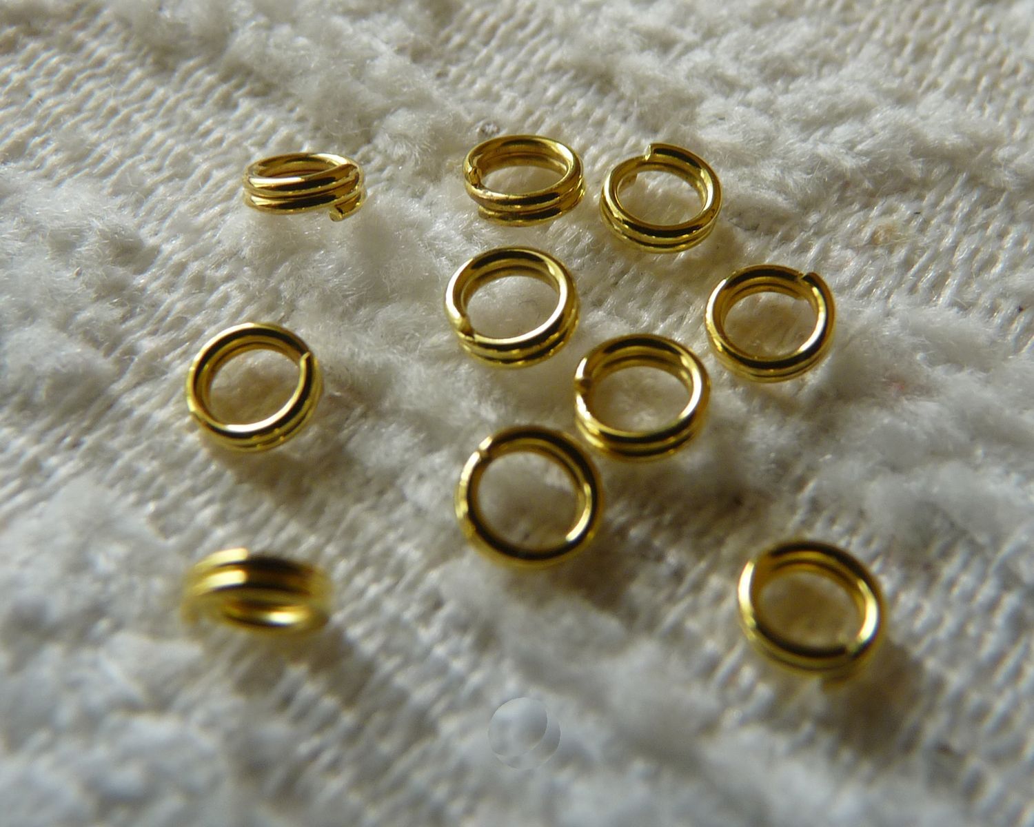 50x Double Jump Rings for Jewelry 4/5/6/8/10/12/14 mm Split Clasp