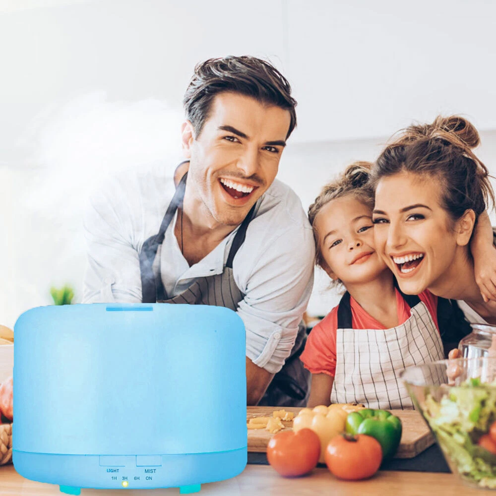 500ml Essential Oil Aroma Diffuser for Large Room LED Humidifier Air Purifier