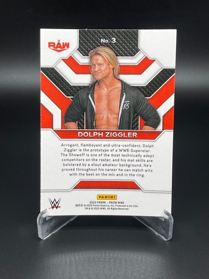 T-shirt WWE Dolph Ziggler Catch - Noir Coton Tailles S à XL - Neuf Avec étiquettes