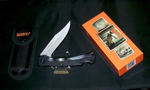 Marbles MR310 Lockback Knife & Sheath Surgical Steel Blade 5" Closed W/Packaging - Picture 10 of 12