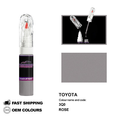 FÜR TOYOTA ROSE 3Q0 Touch Up Lackstift Pinsel Fix Kit Kratzer Chip Set Markie...