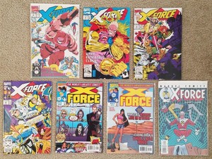 X-Force-Marvel-7-Comic-Books-3-12-14-20-68-71-117-1991-1992-1993-1997-2001