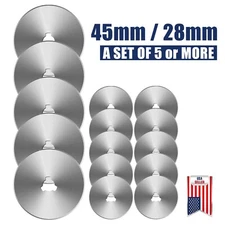 28mm 45mm Rotary Cutter Spare Blades Leather Quilters Sewing Fabric Cutting Tool