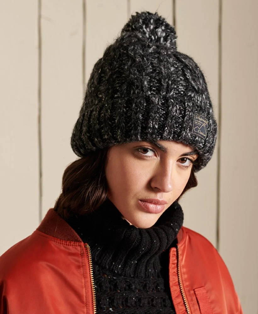 superdry bobble hat womens
