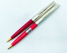 NOS pilot Flower Mechanical Pencil Ballpoint Pen 2pcs Set Fully Functional Japan