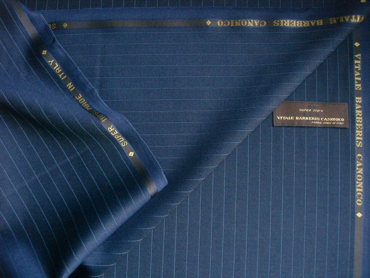 Vitale Barberis Canonico Jacketing Checked Fabric 100% Wool 