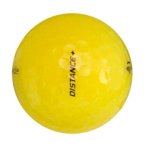24 Recycled Golf Balls TaylorMade Distance Yellow with bonus Teed Off