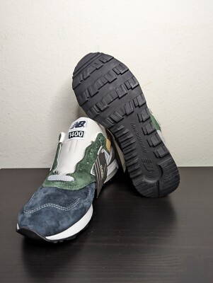 New Balance 1400 x J.Crew Men\'s Size 6.5 Green Navy Tan Made In USA M1400MUJ New Balance J.Crew x 1400 Made in USA  main image 3