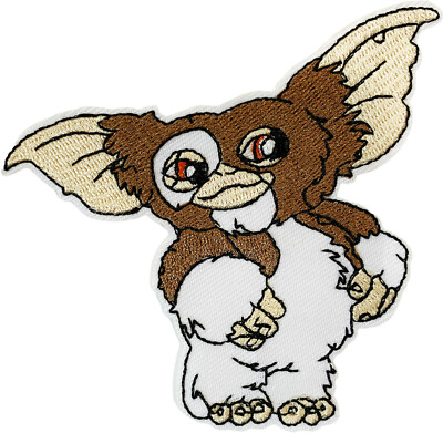 Gremlins - Gizmo (3X4'' Patch) horror movie mogwai creature iron-on, 80s, RETRO