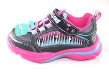 SKECHERS SPARKLE LITES 10422N/BKMT BLACK MULTI COLOR TODDLERS BABYS SHOE