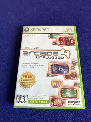 Xbox Live Arcade Lot Of 2 Game - Xbox 360 Unplugged +