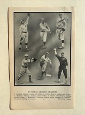 NL Leaders Bill McKechnie Jimmy Sheckard Bob Bescher 1910 Baseball 5X7 Picture