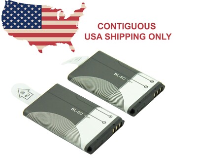 Original replacement BL-5C battery for Tecsun radio 2 pieces in holder box 