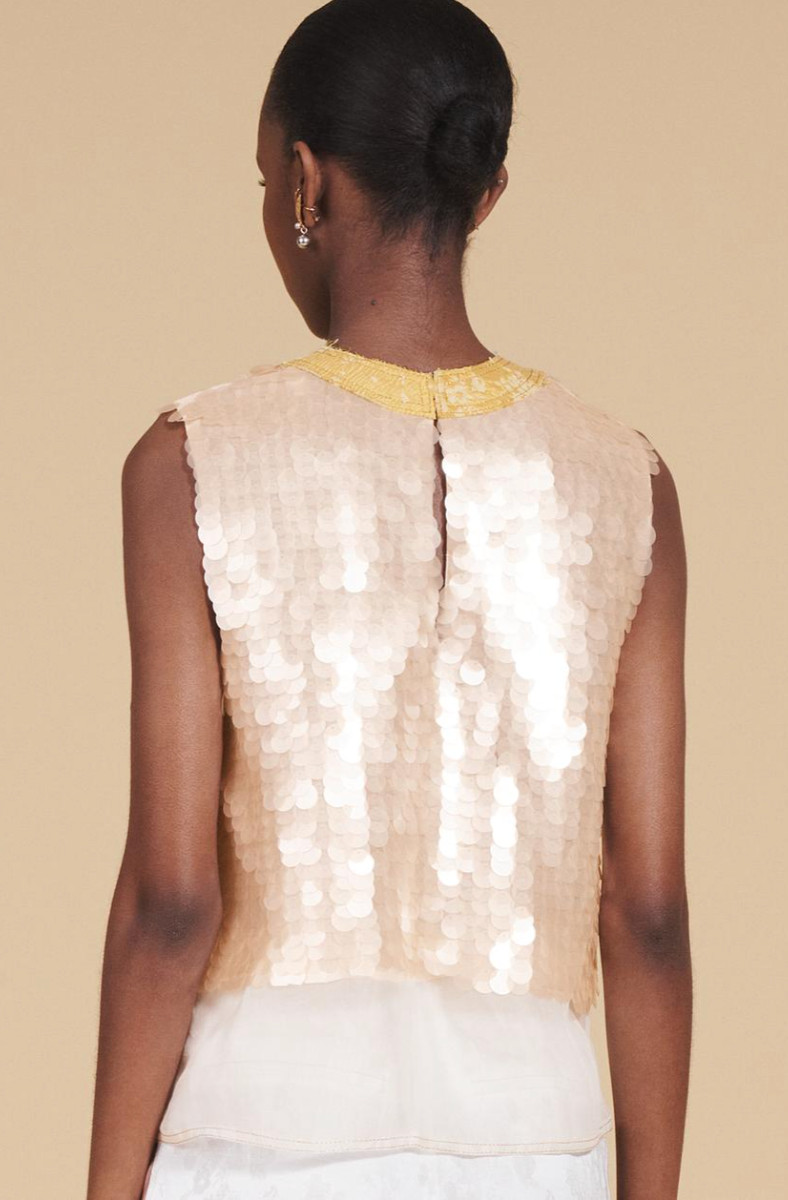 ZARA Sequin Silk Top Tank Sz L Limited Edition BNWT 💕 SOLD OUT image 2