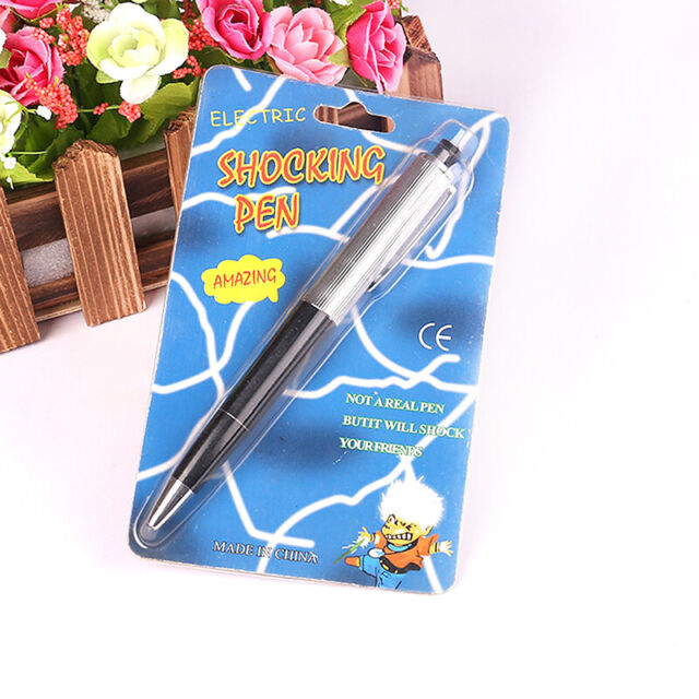 Electric Shock Pen Toy Fun Writable Ball Point Pen Gadget Joke Funny Pran L.$g