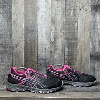 Womens Asics Gel Sonoma Black Athletic Trail Running Sneakers Shoes Size  10 M