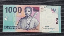 INDONESIA 1000 Rupiah 2013 2000 P141 aUNC Banknote 735