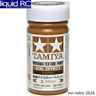 Tamiya USA TAM87108 Diorama Texture Paint 100ml Soil Effect: Brown