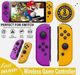Nintendo Switch Neon Purple Joy-Con with Wrist Strap