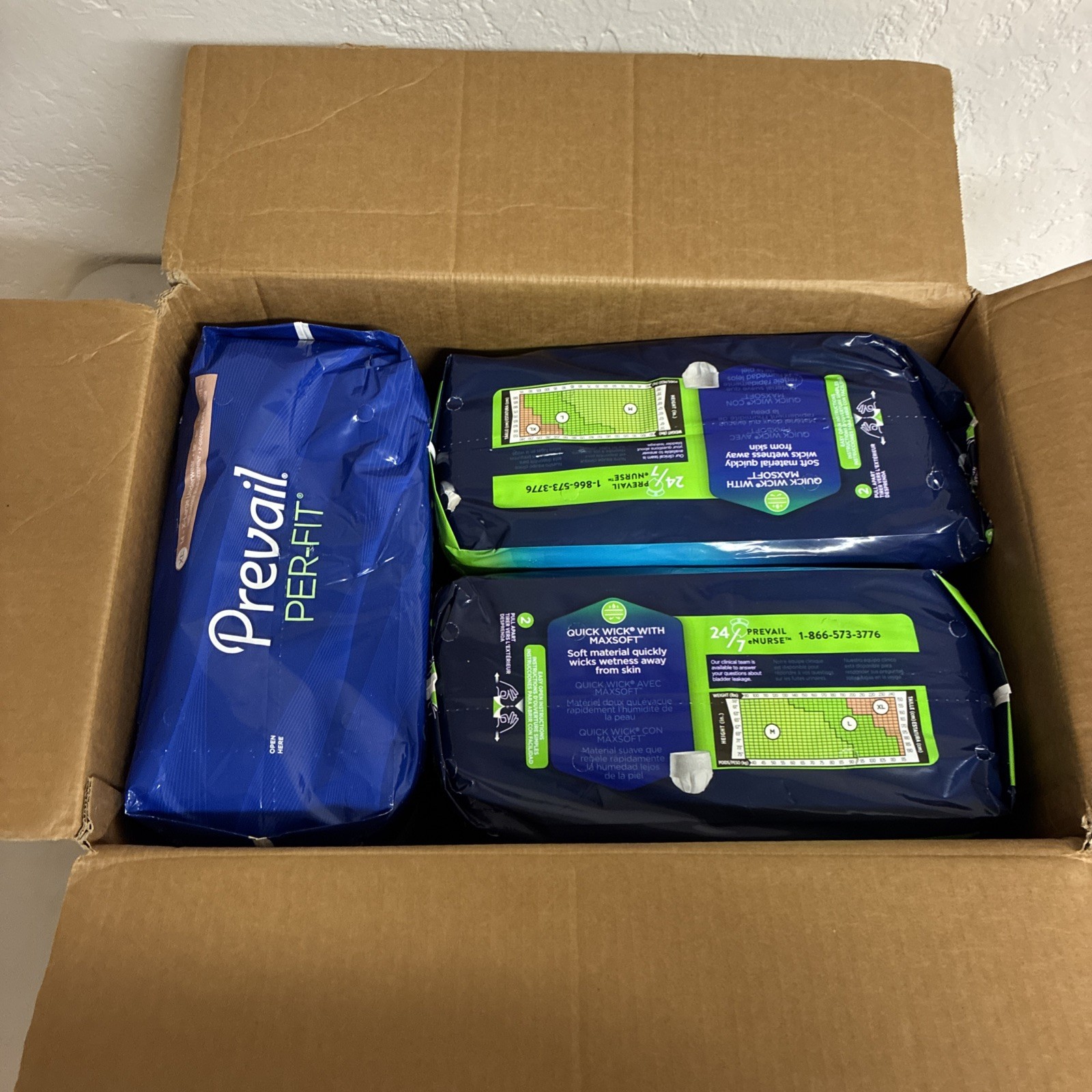 Prevail Per-Fit Adult Underwear EXTRA Absorbency, XL 3 Packs 42 Total New