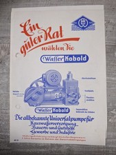 Orig Prospekt Reklame WasserKobold 1950! Samm...
