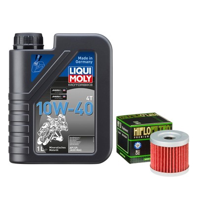 Wartungs-Set für Mash Seventy Five 125 Bj. 2015, LIQUI MOLY 10W-40 1L, Ölfilter