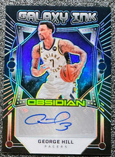 George Hill 2024-25 Panini Obsidian #GI-HIL Galaxy Ink /149 (AU) Pacers