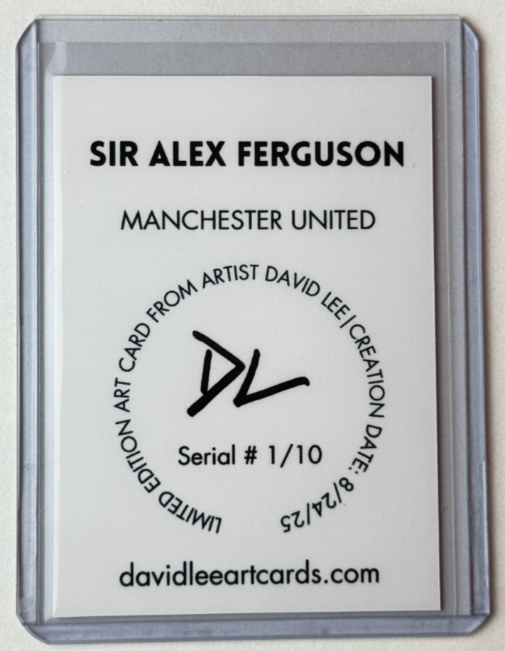 直筆 Manchester United Alex Ferguson サイン Sir Alex Ferguson Limited Artist Signed 