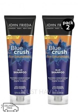 Lot 2 - John Frieda Blue Crush For Brunettes Blue Shampoo 8.3 Fl. Oz. 406