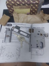 Union 2241 Silver Series oval-profile mortice sashlock (with cylinder + 3 keys!)