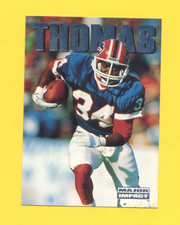1992 Skybox Impact THURMAN THOMAS Buffalo Bills Major Impact Insert Card