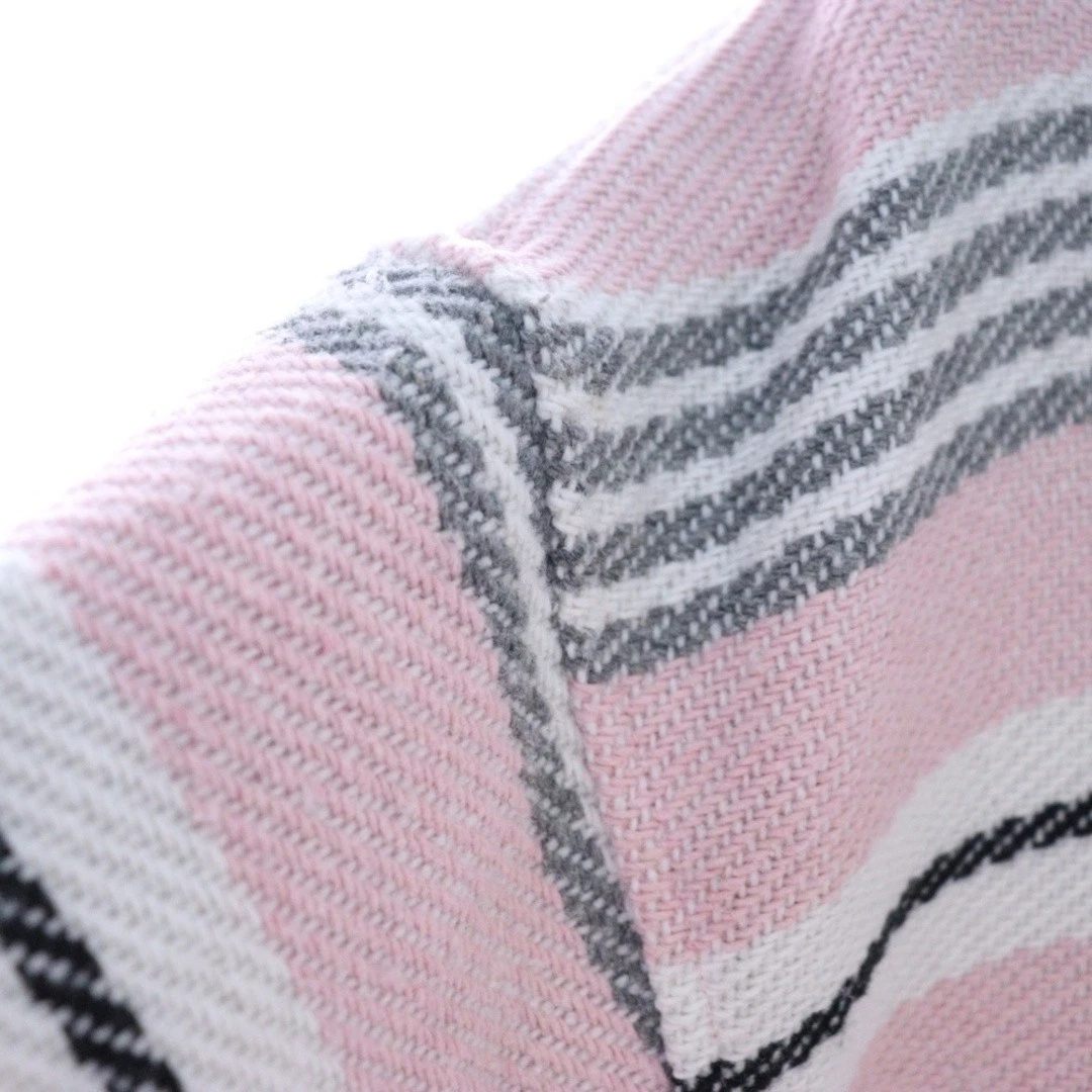 SUPREME 25SS Giacca con cappuccio a righe intrecciate e zip rosa usata 817b32ac66973b06