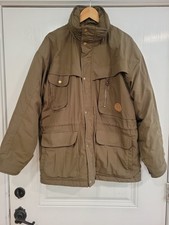 Cabelas Olive Green Gore-Tex Thinsulate Coat Mens Large Hooded Hunting Outdoors