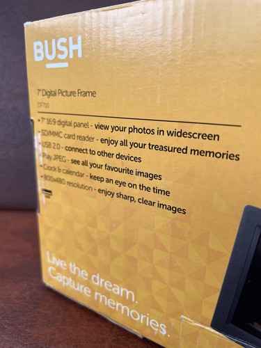 BUSH 7” Digitital Photo Frame PF-716B BLACK - Barely Used Condition Excellent - Picture 12 of 14