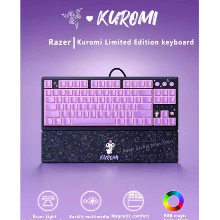 Razer Kuromi Limited Edition Gaming Keyboard RGB Illuminated QWERTY EN