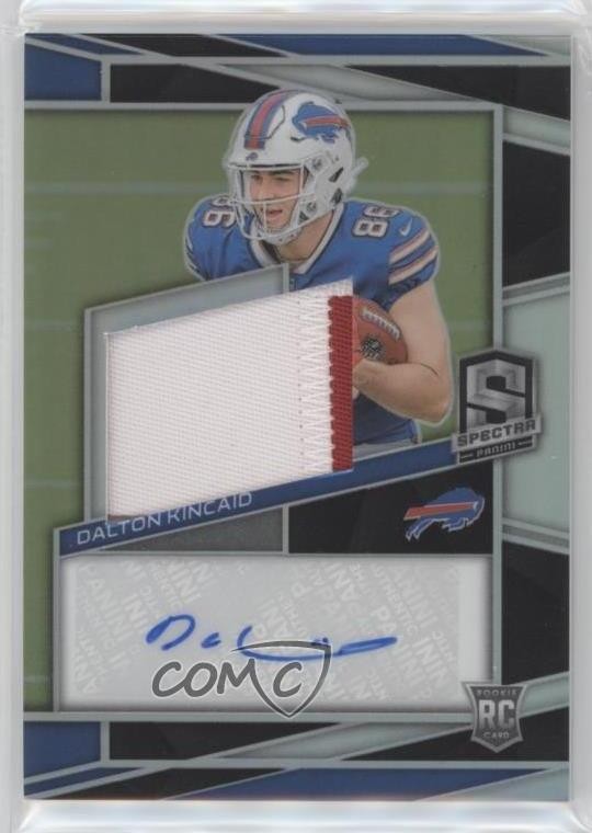 2023 Panini Spectra 40/99 Dalton Kincaid #207 RPA Rookie Patch Auto RC 15ik