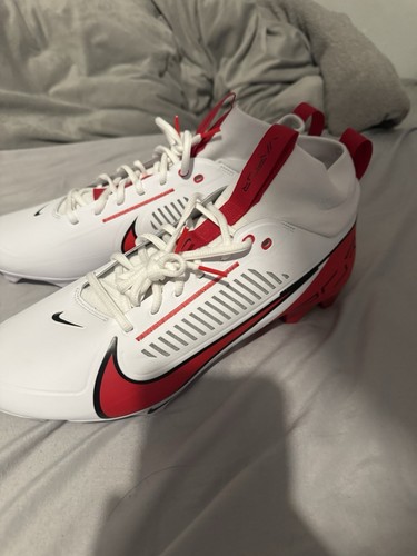 NEW Nike Vapor Edge Pro 360 2 TB FQ4044-105 Men White Red Football Cleats Sz 14