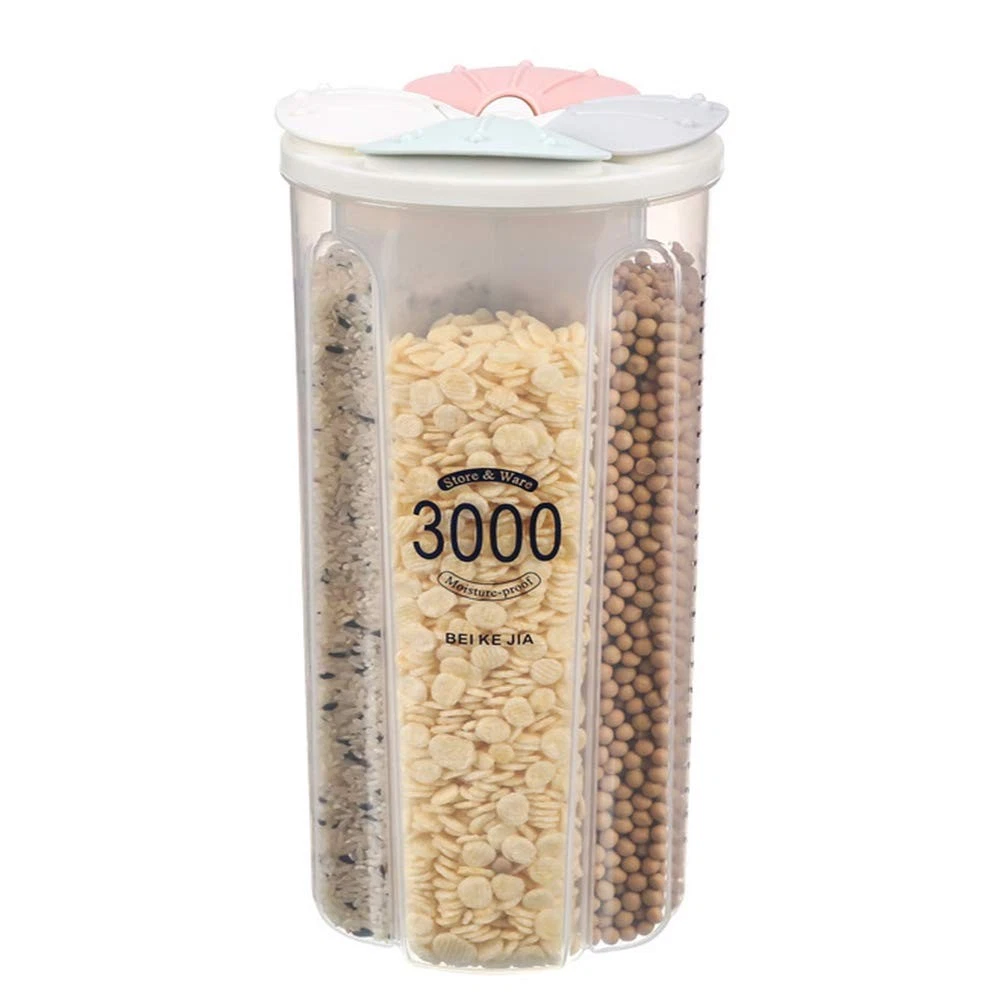 Airtight Kitchen Food Storage Container, Leak-Proof BPA Plastic Plastic Dry C...