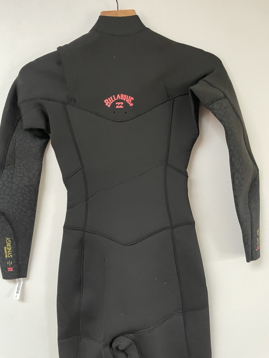 Billabong 302 3/2 mm Synergy CZ Full Wetsuit Womens 6 8 New Blk